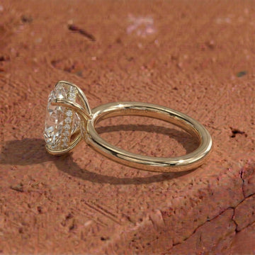 Close view of a lab grown diamond ring by JBR Jeweler