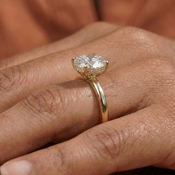 Lab grown diamond and moissanite rings by JBR Jeweler