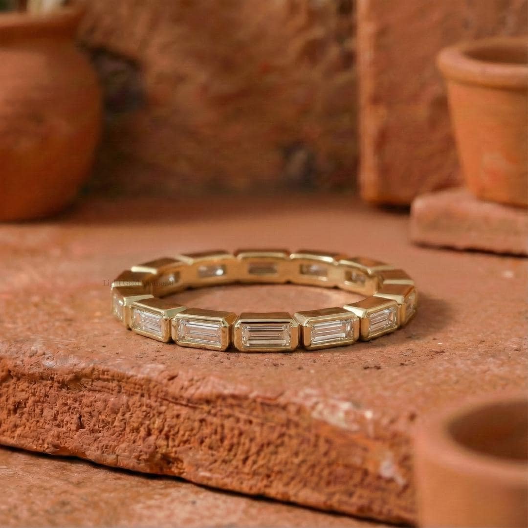 Baguette Cut Lab Grown Diamond Band