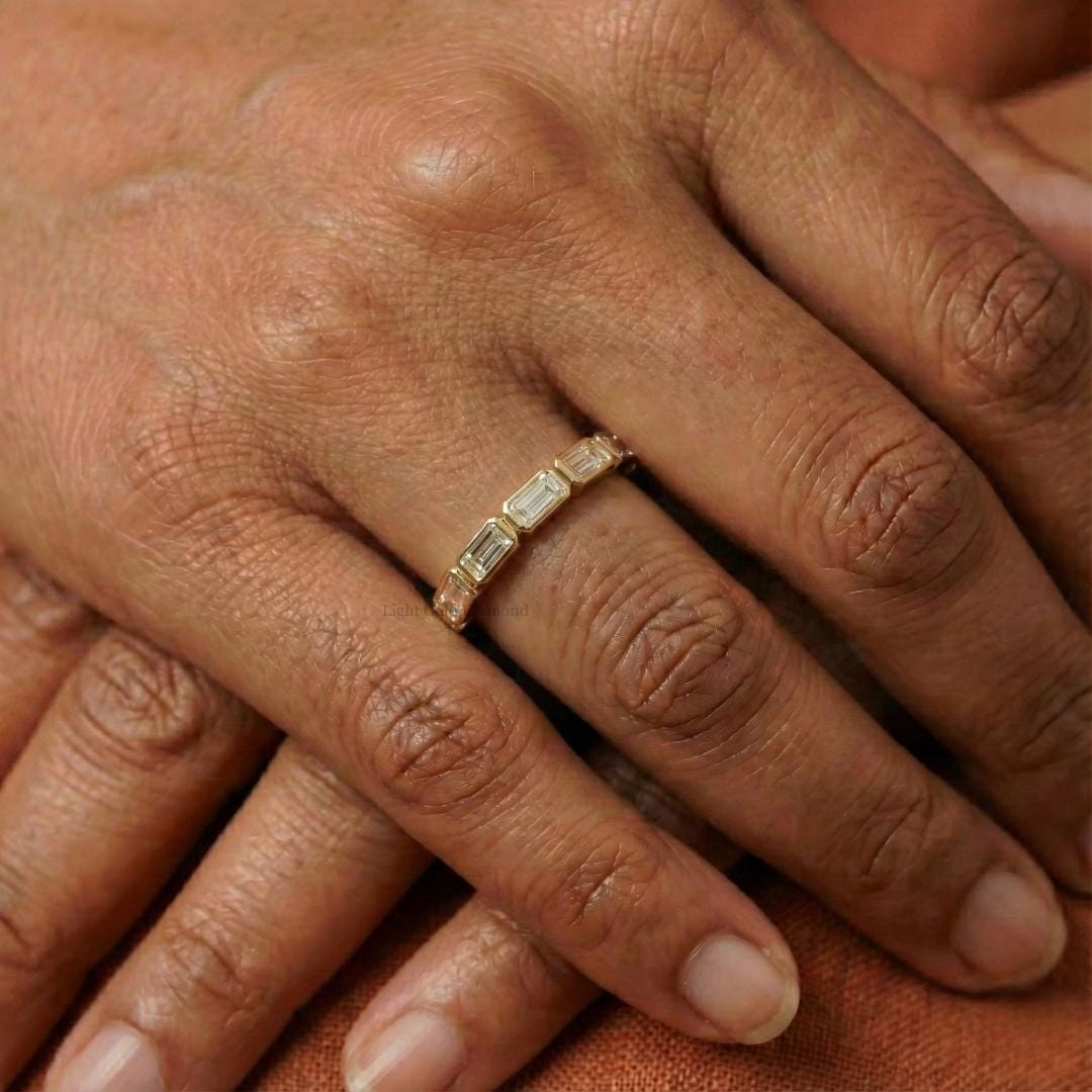 Baguette Cut Lab Grown Diamond Band