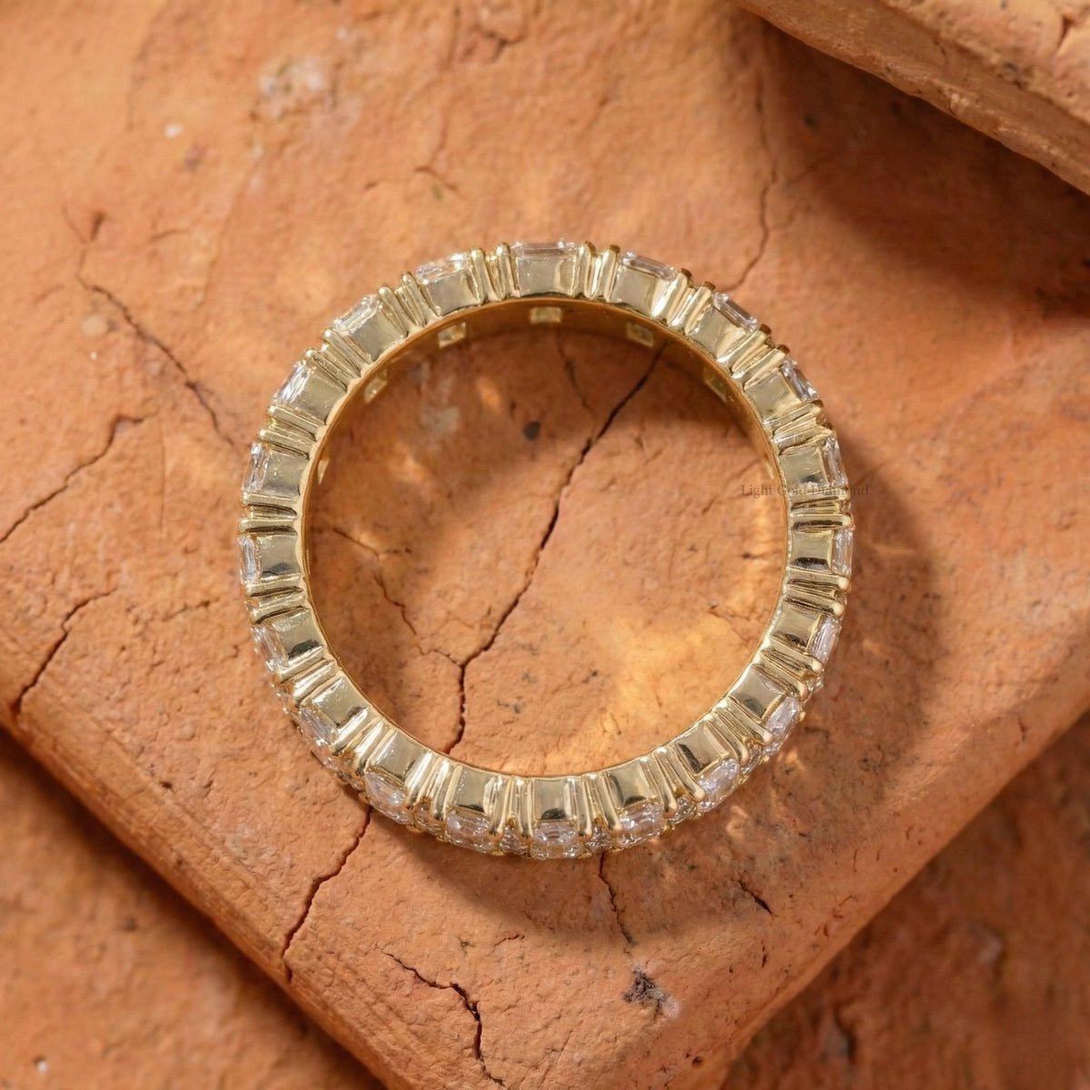 Baguette Cut Lab Grown Diamond Full Eternity Band