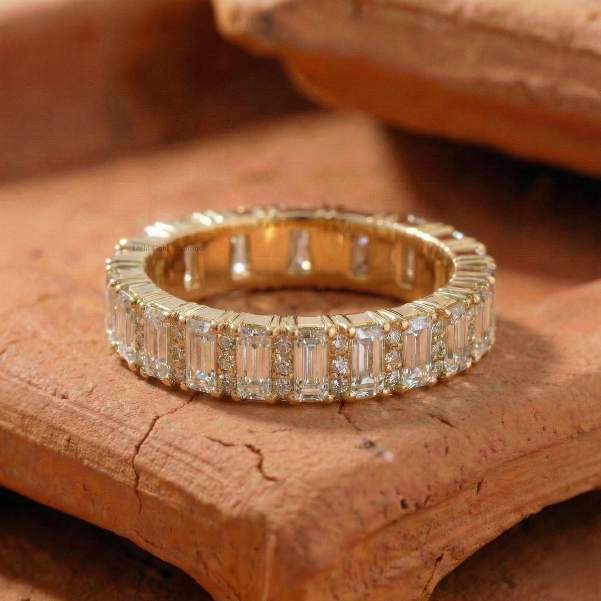 Baguette Cut Lab Grown Diamond Full Eternity Band