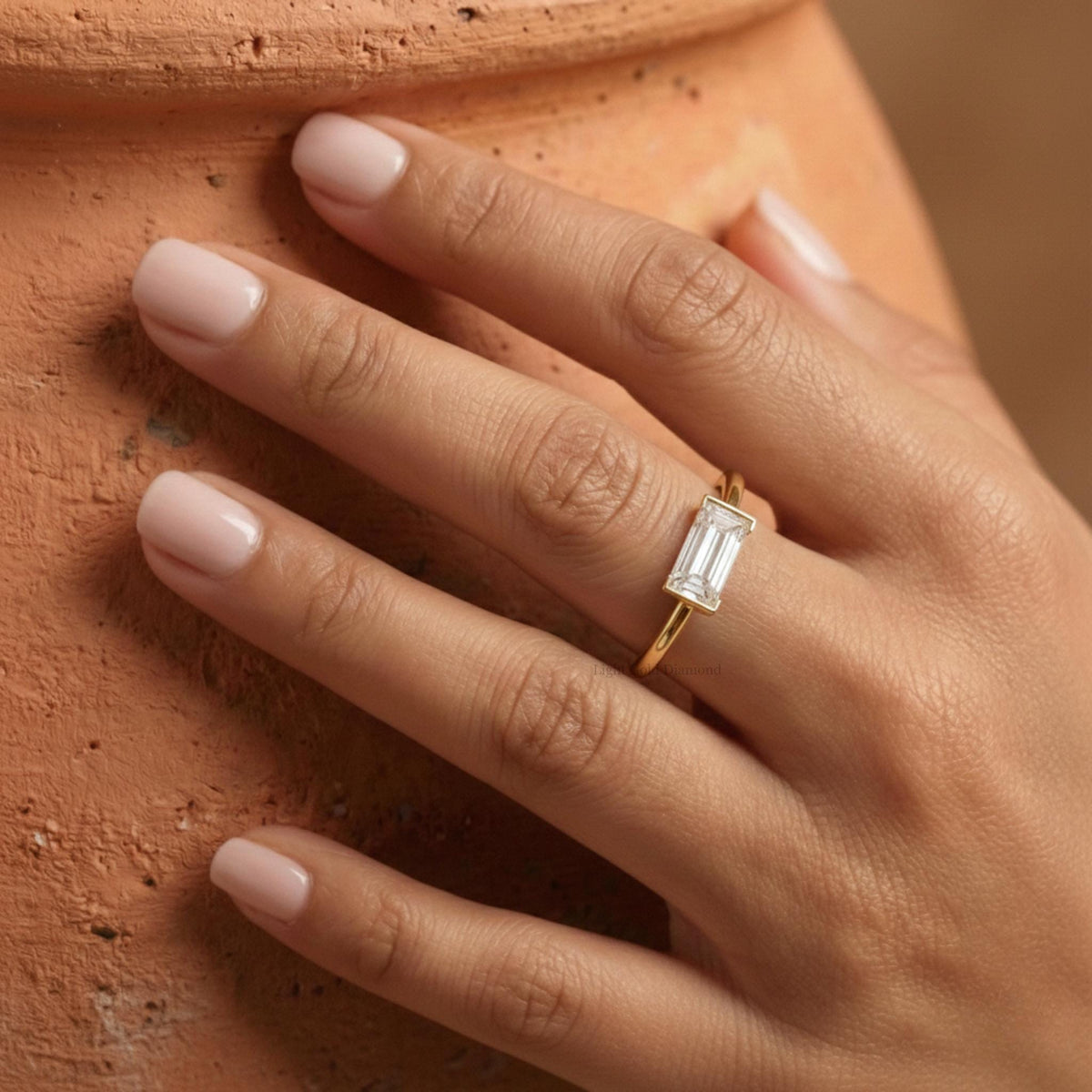 East West Baguette Diamond Ring