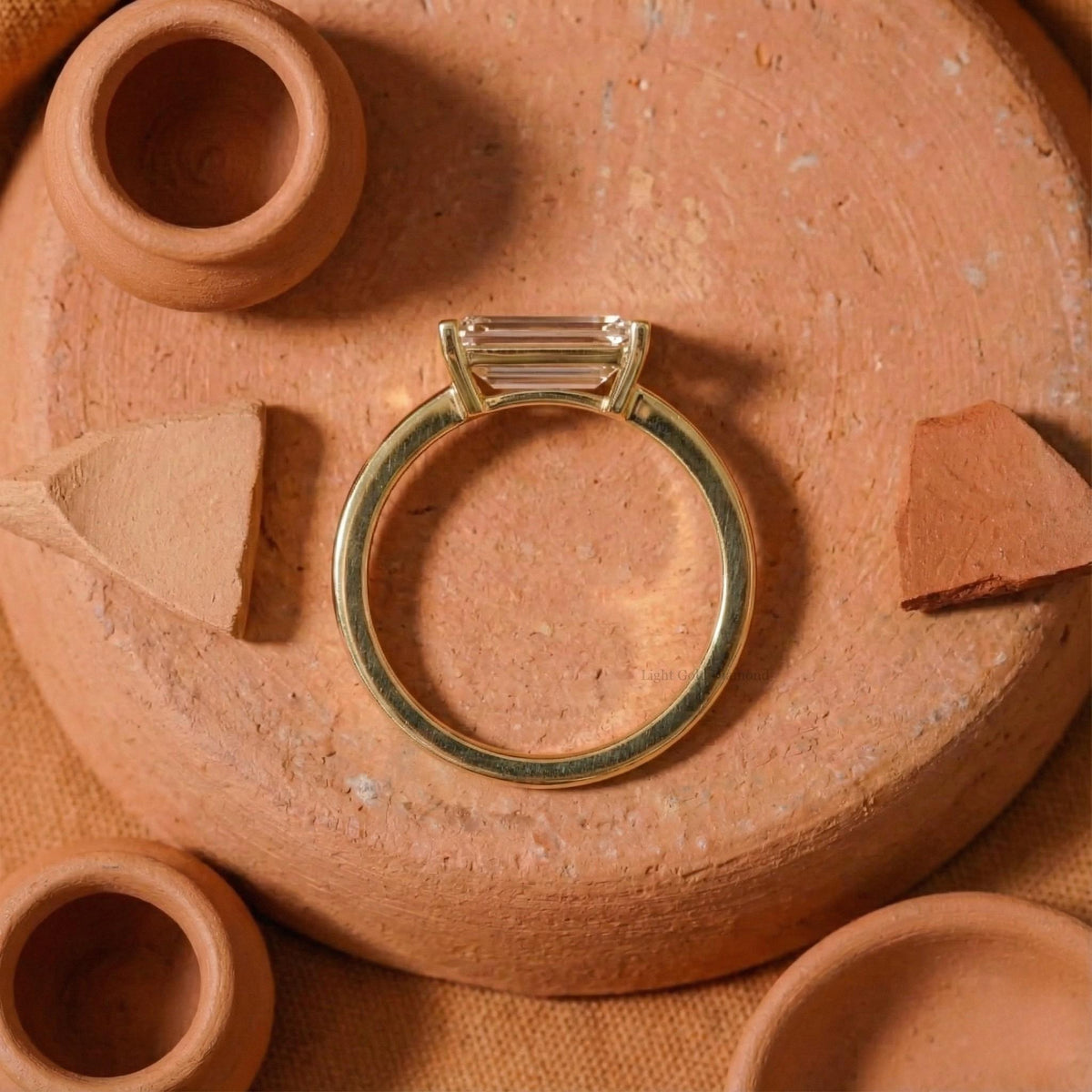 East West Baguette Diamond Ring