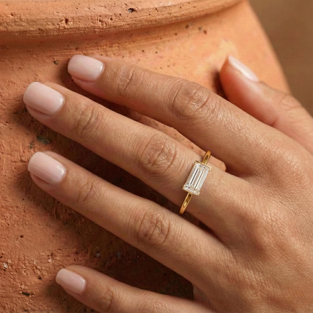 East West Baguette Diamond Ring