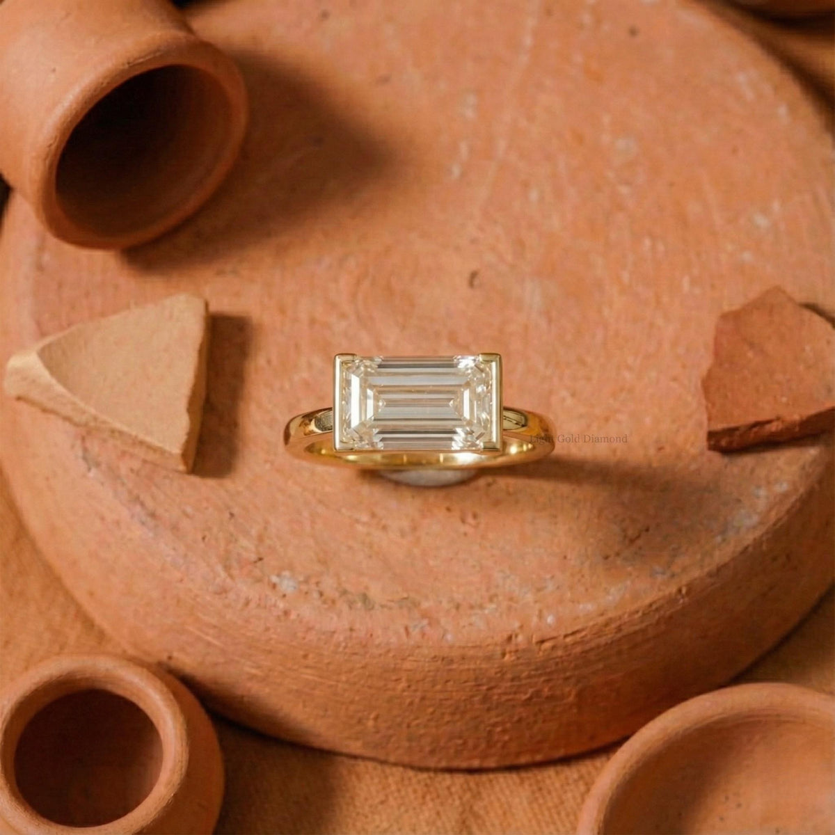 East West Baguette Diamond Ring