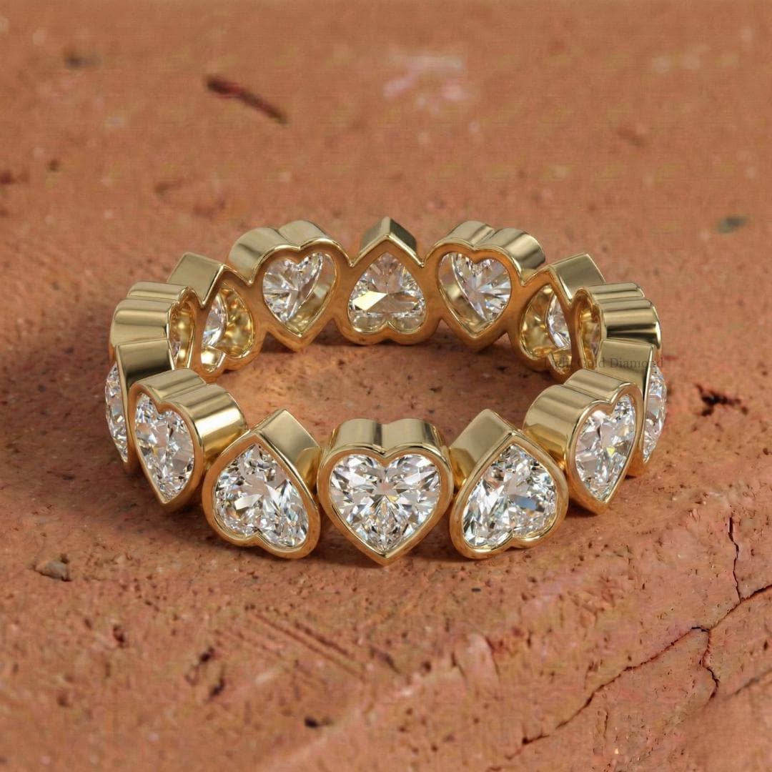 Heart Cut Lab Grown Diamond Eternity Band