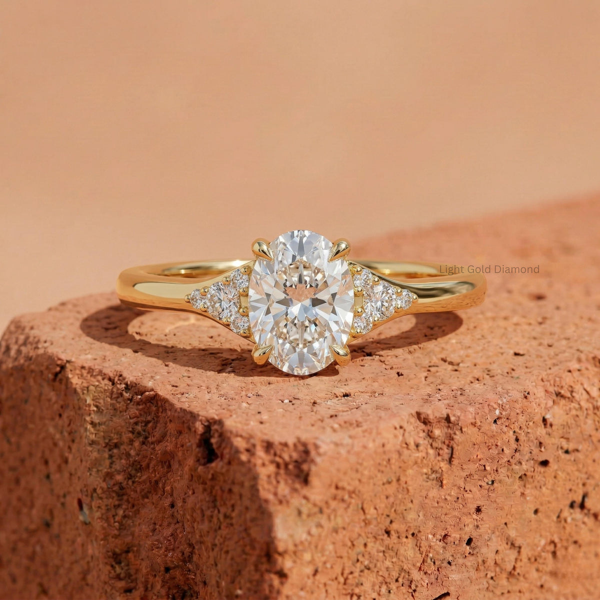 IGI Certified Oval Lab Grown Diamond Ring