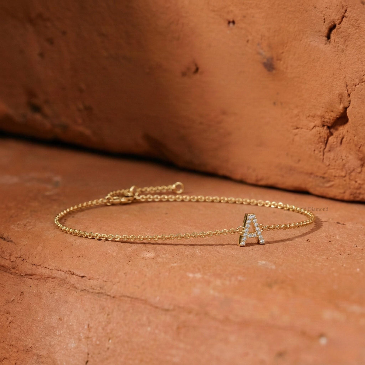Initial Diamond Letter Bracelet