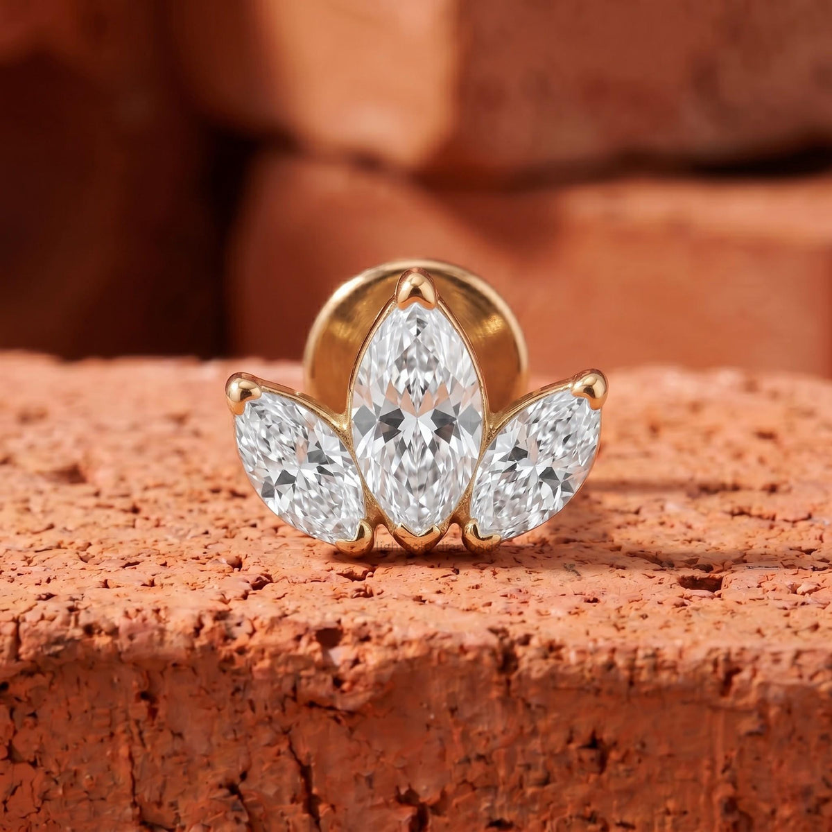 Marquise Lab Grown Diamond Cartilage Earrings