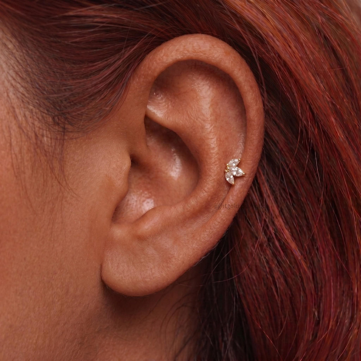 Marquise Lab Grown Diamond Cartilage Earrings