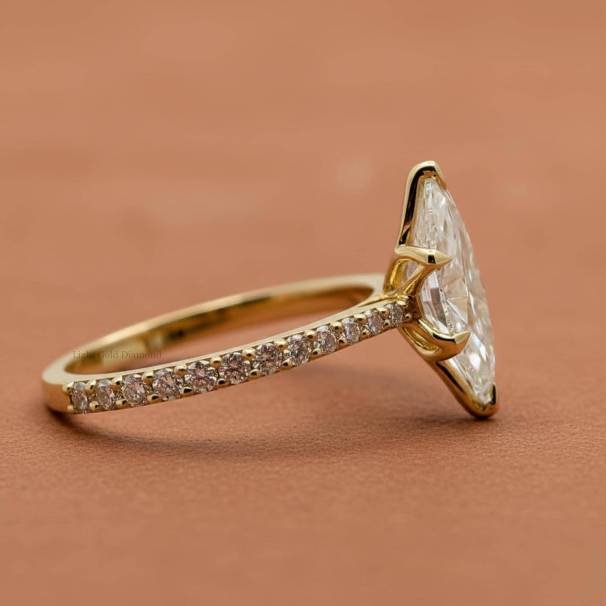Marquise Lab Grown Diamond Engagement Ring