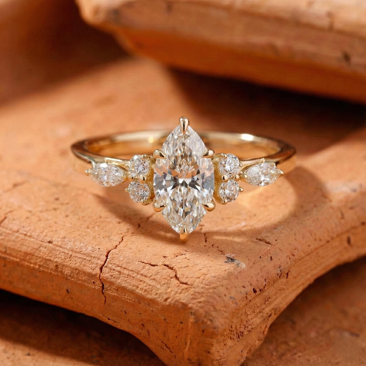 Marquise Lab Grown Diamond Ring