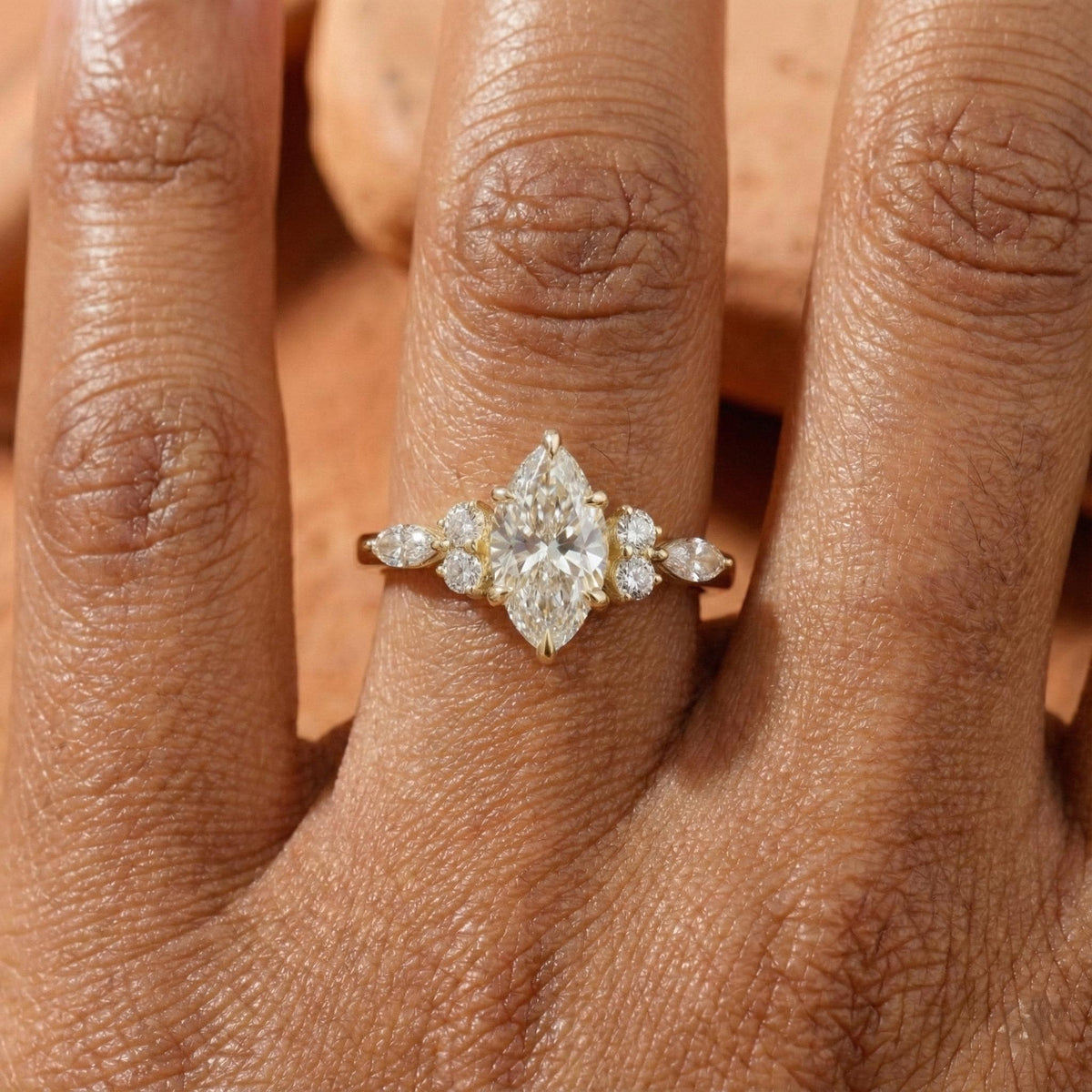 Marquise Lab Grown Diamond Ring
