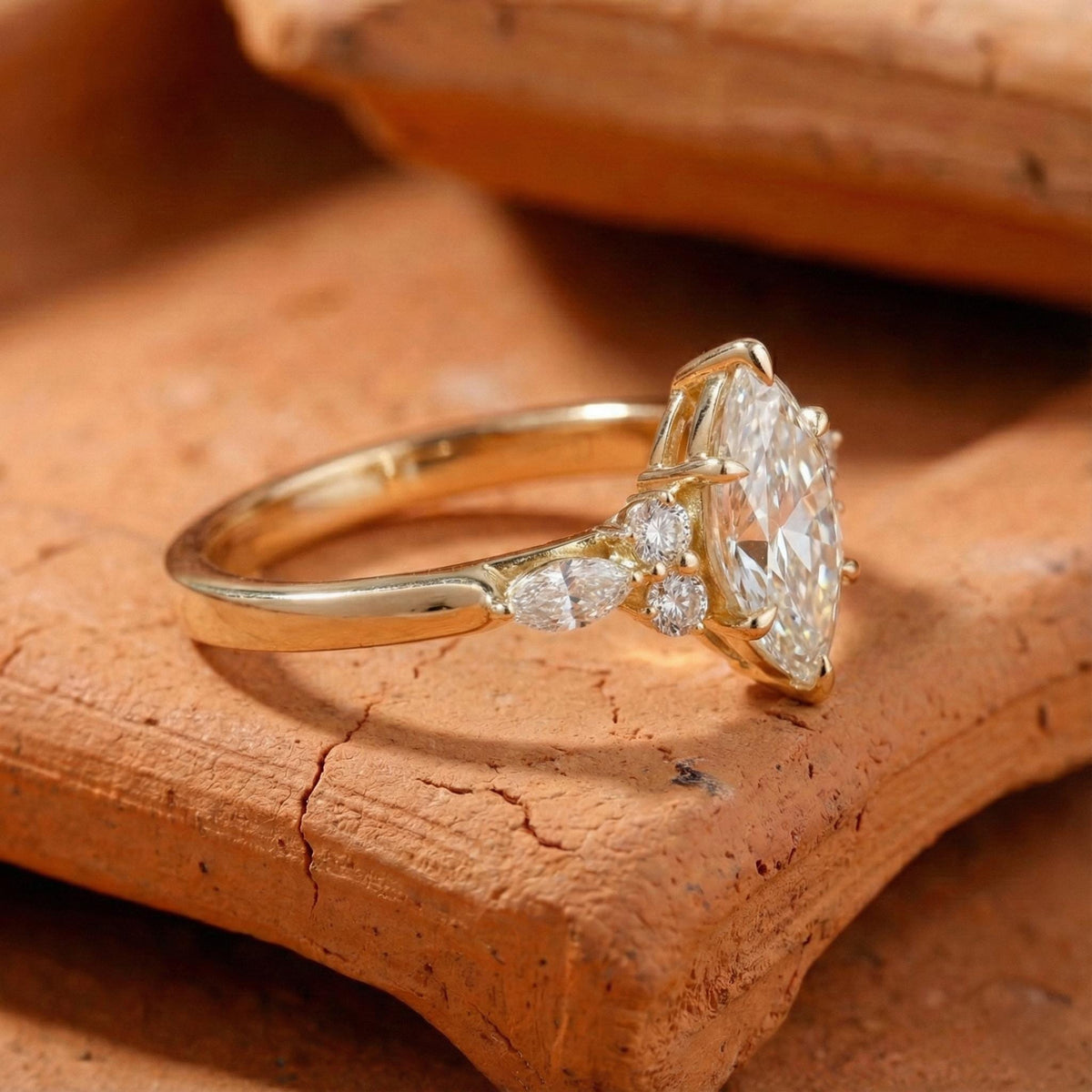Marquise Lab Grown Diamond Ring