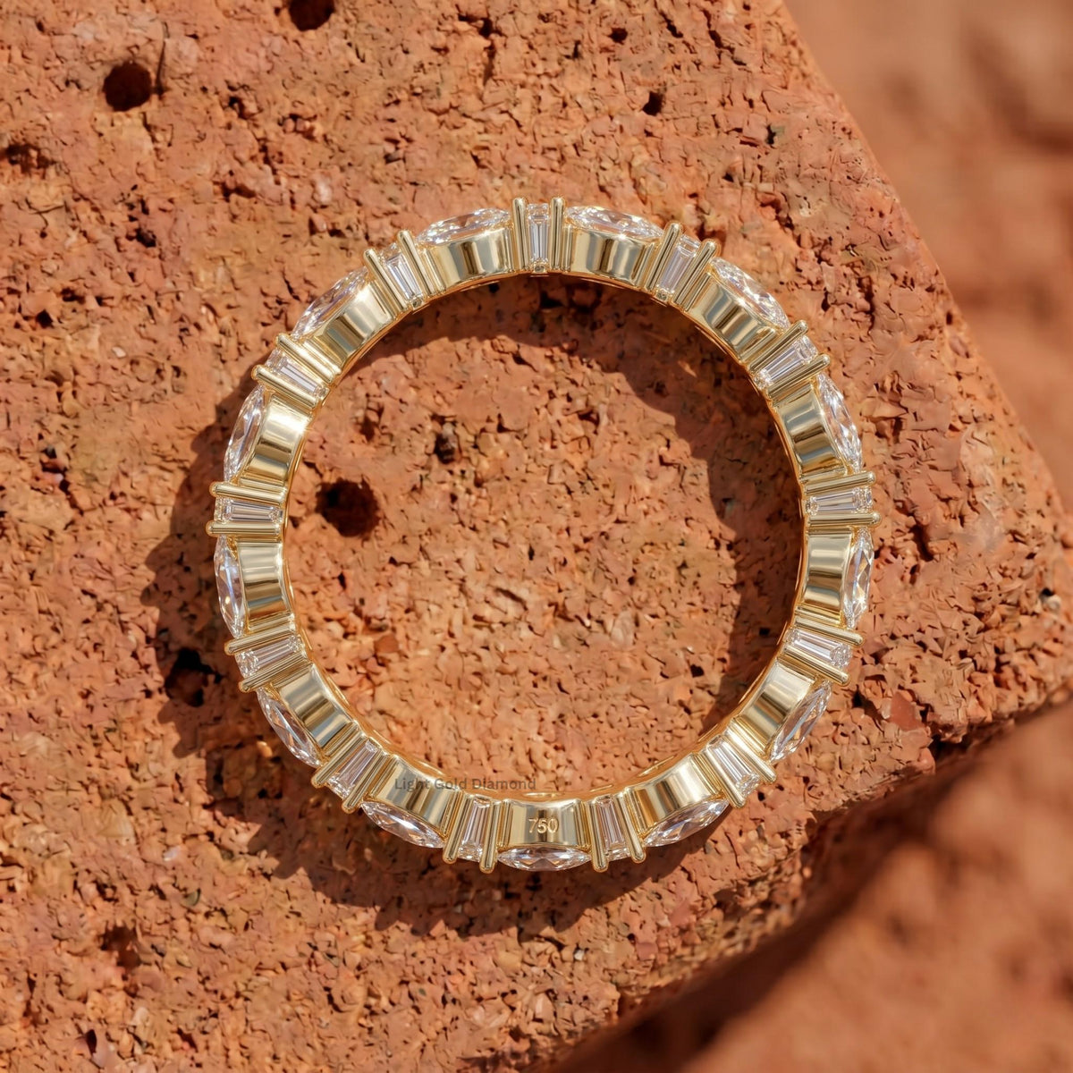 Marquise and Baguette Wedding Ring