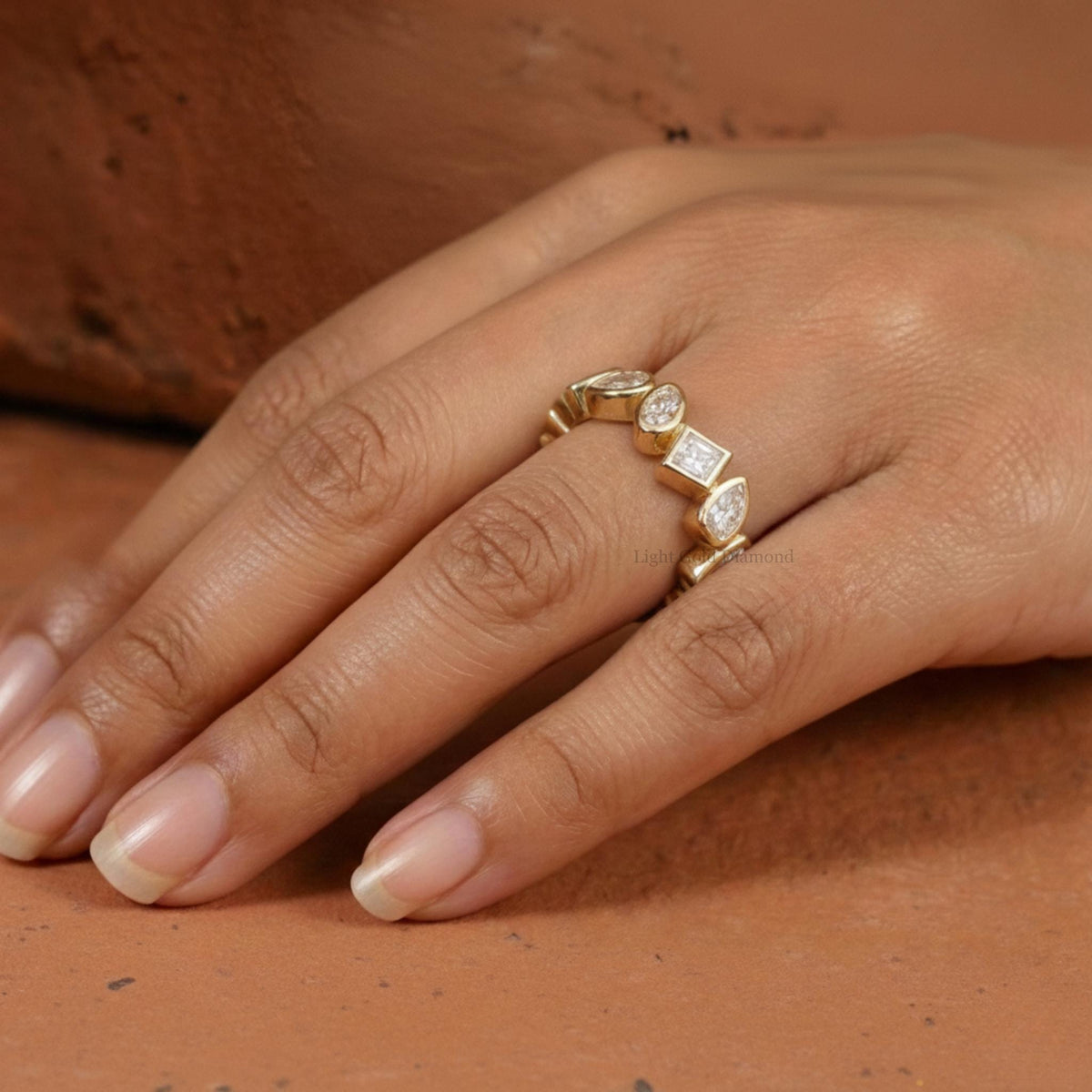 Multi-Shape Lab Grown Diamond Eternity Band