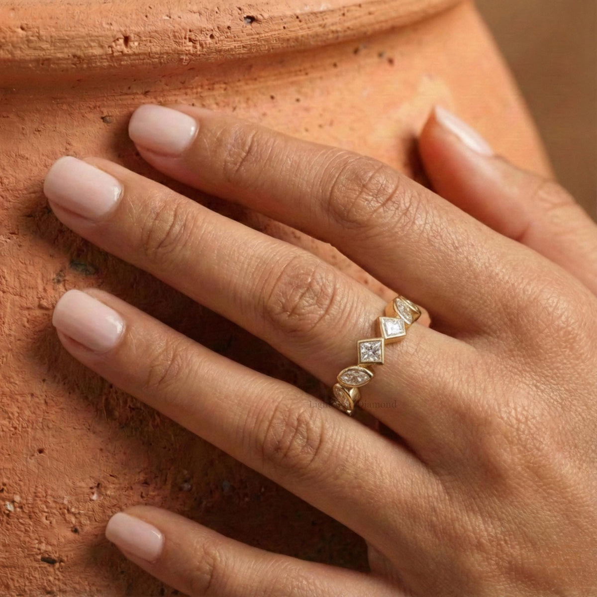 Multi-Shape Lab Grown Diamond Eternity Band