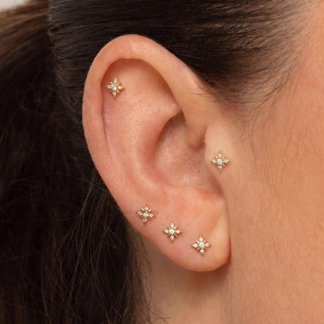 Northen Star Cartilage Earrings