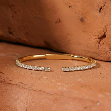 Open Gap Lab Grown Diamond Bangle
