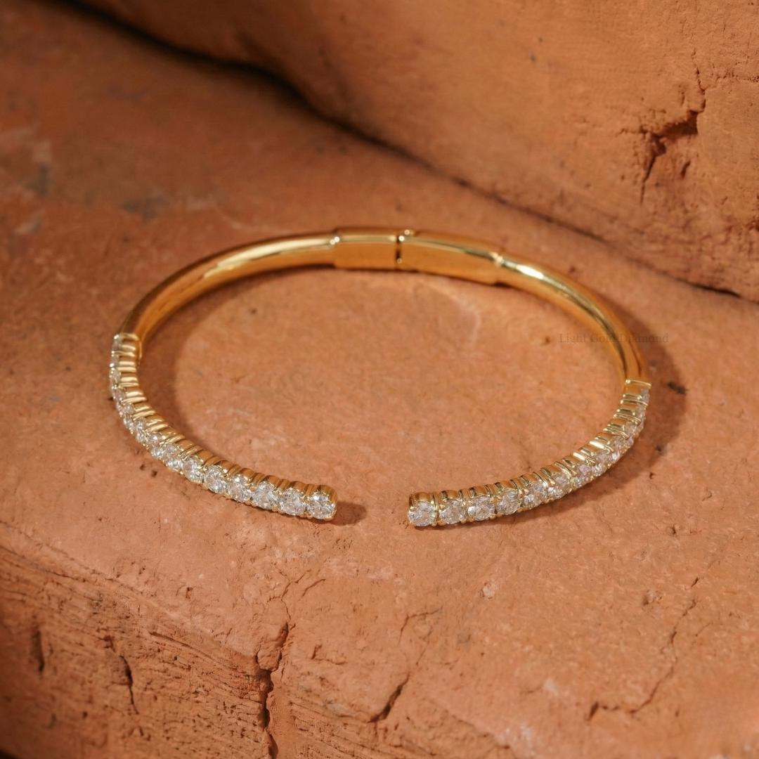 Open Gap Lab Grown Diamond Bangle