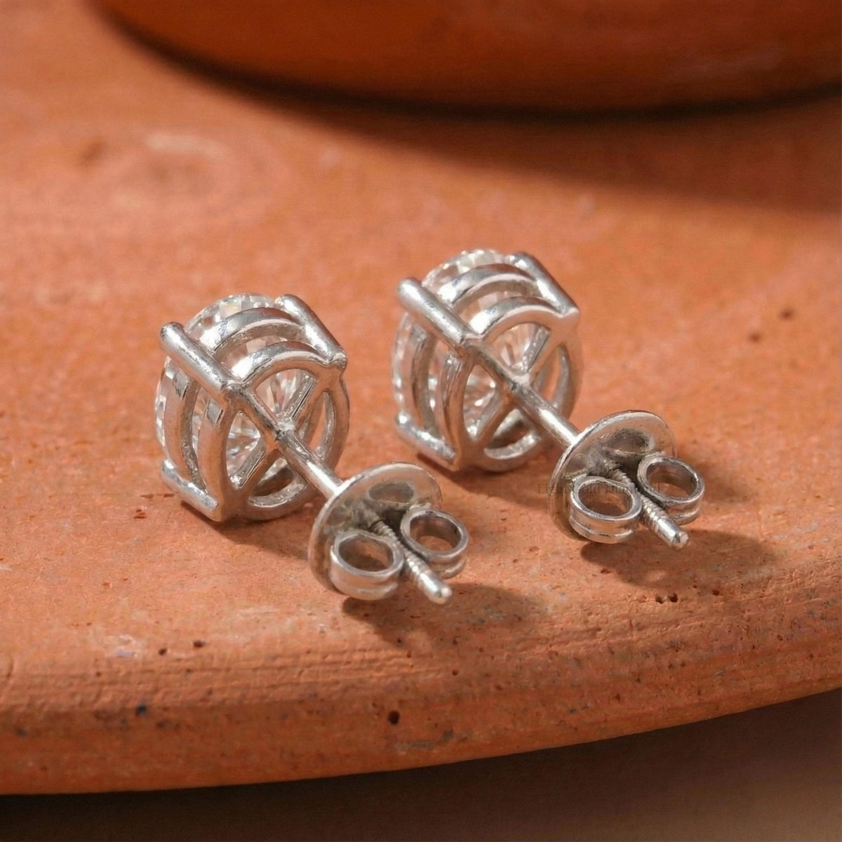 Oval Lab Diamond Stud Earrings