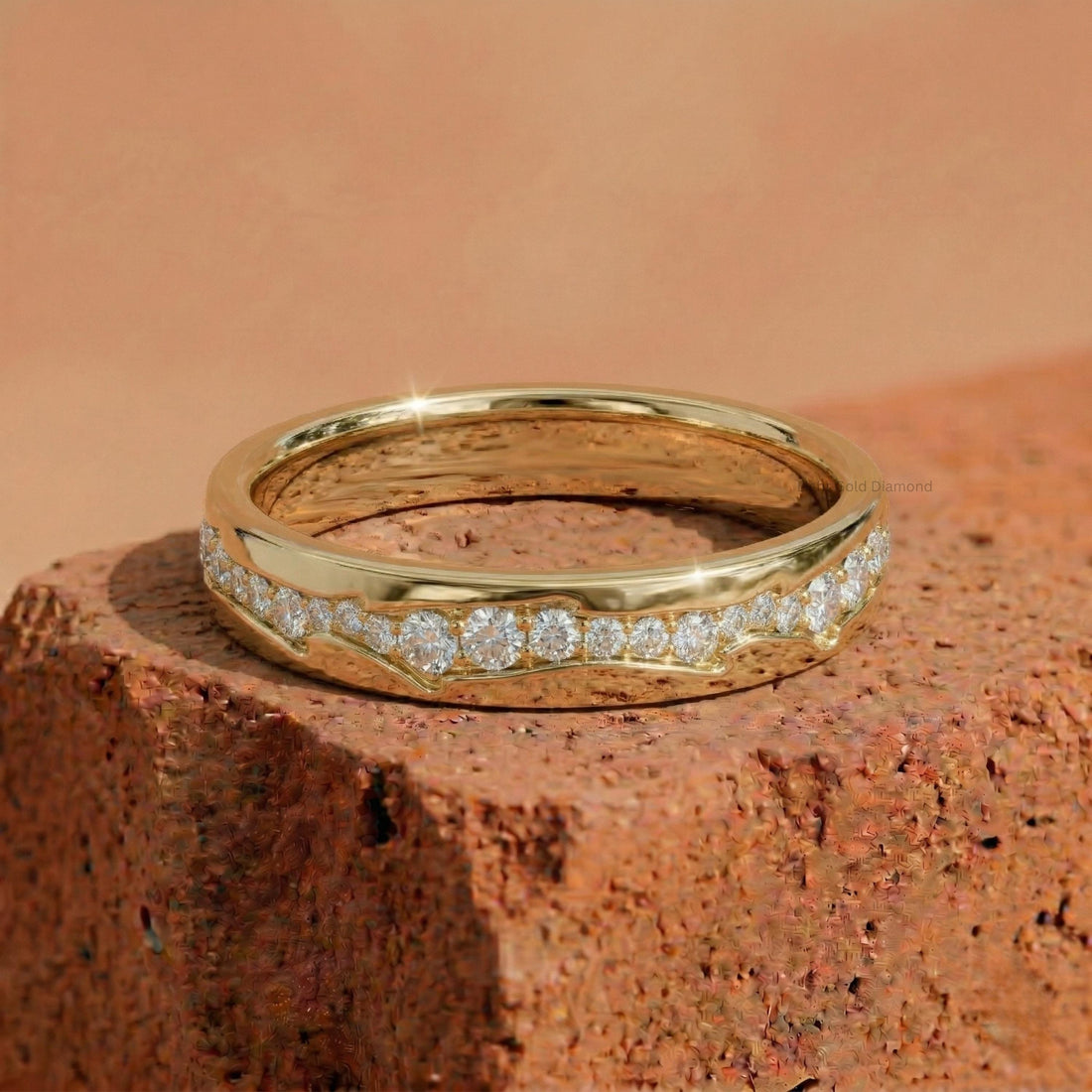 Pave Diamond Eternity Wedding Band