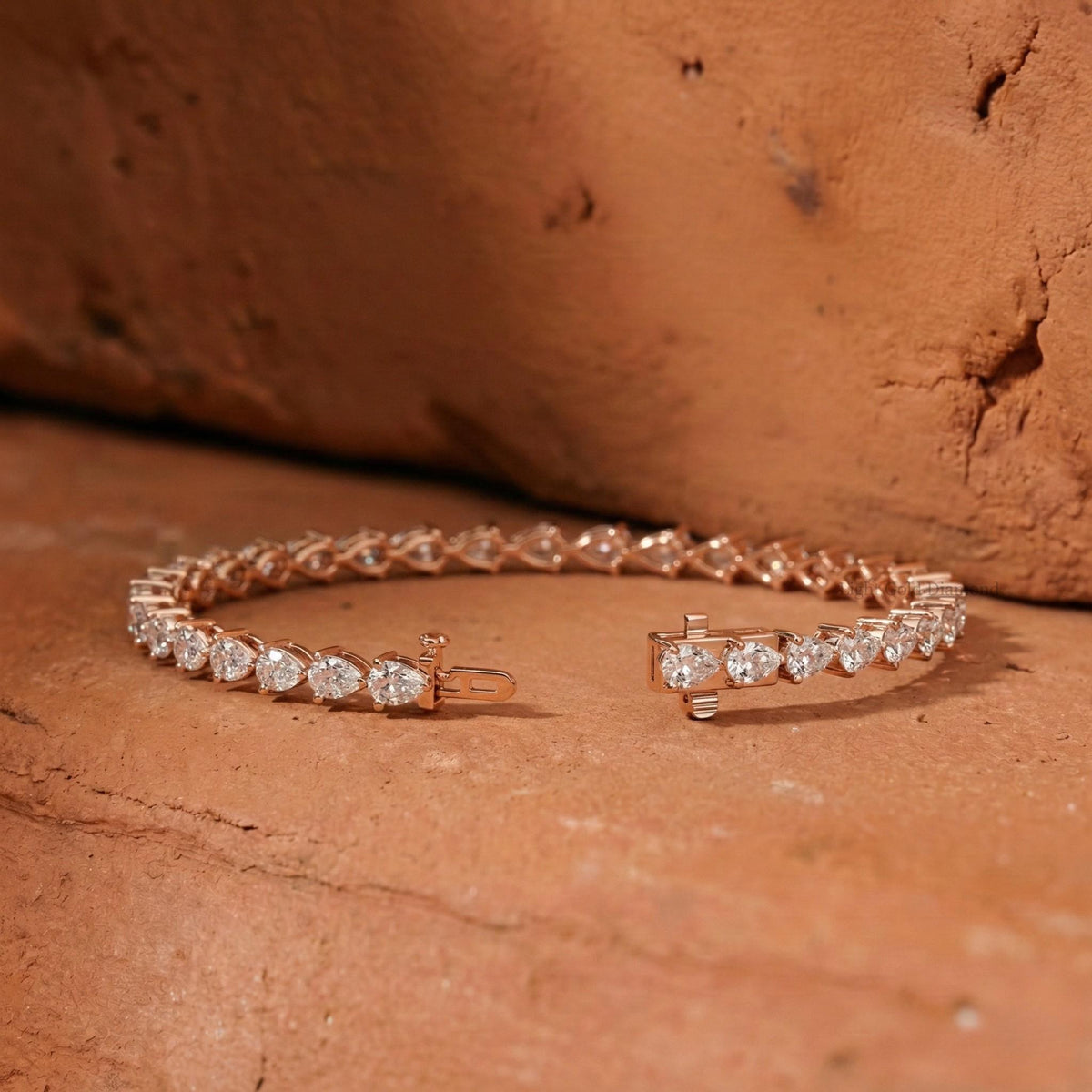 Pear Cut Lab Grown Diamond Bracelet
