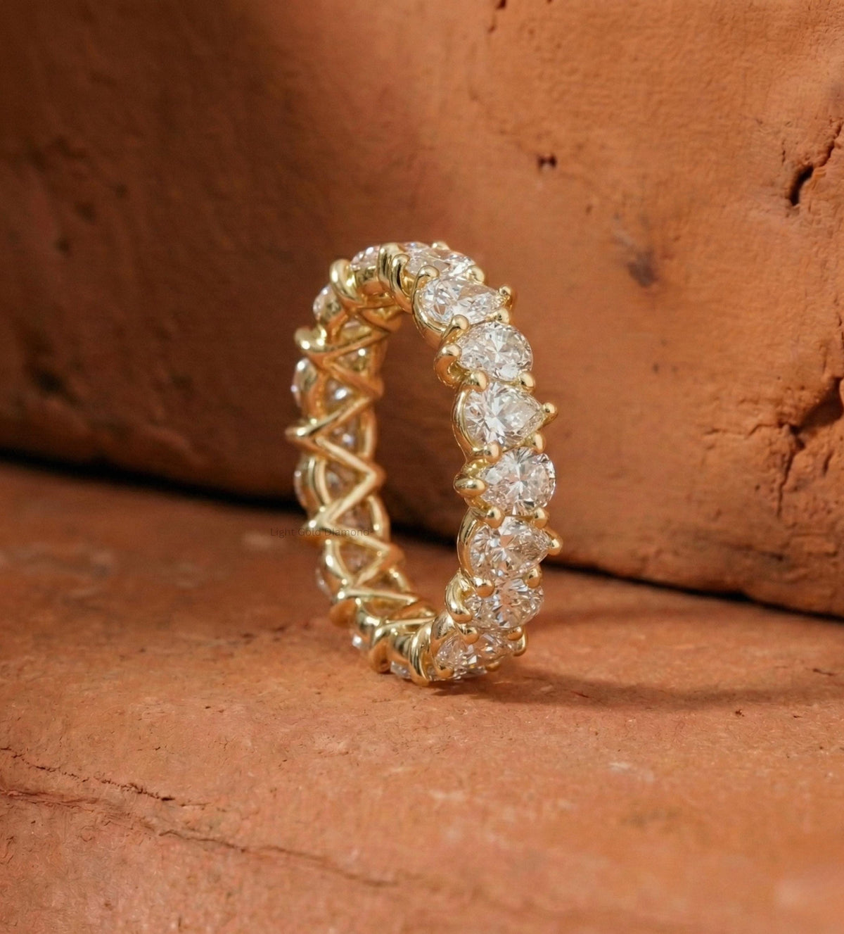 Unique Lab-Grown Diamond Eternity Band