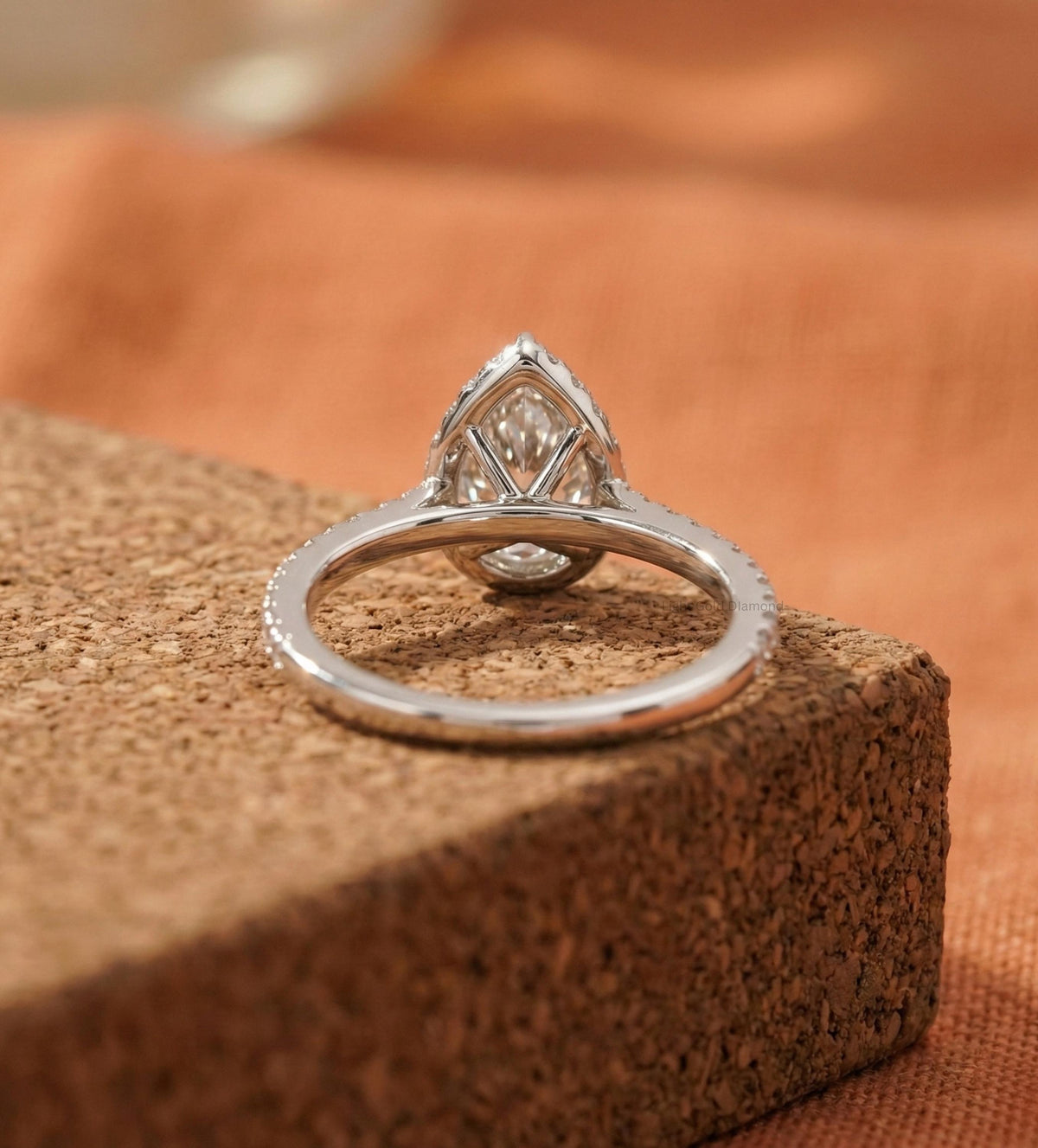 Pear Lab-Grown Diamond Side Stone Ring