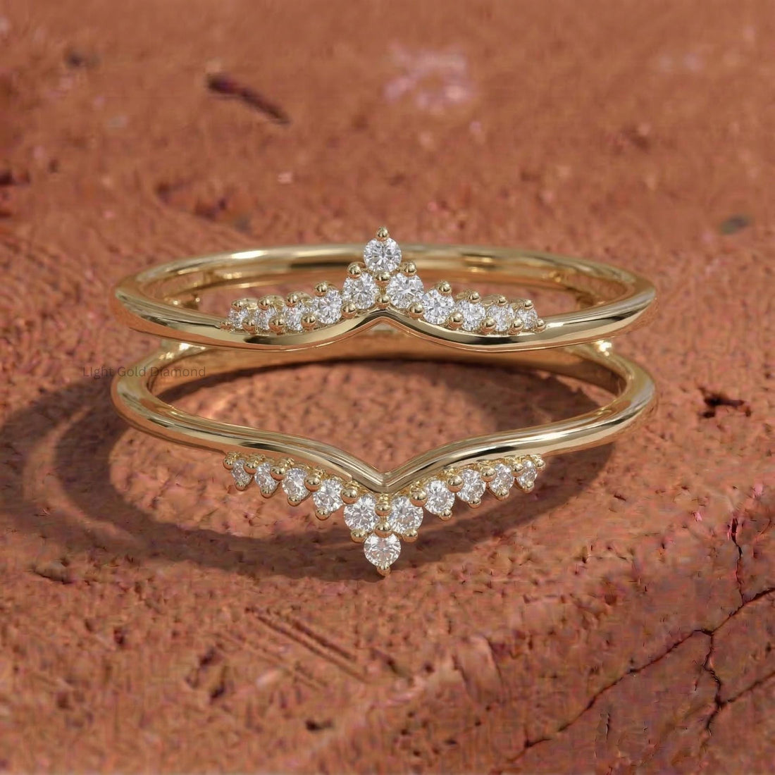 Round Cut Lab Grown Diamond Enhancer Ring