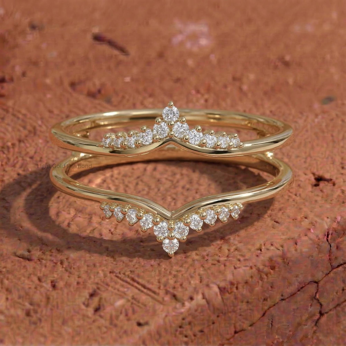 Round Cut Lab Grown Diamond Enhancer Ring
