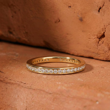 Round Cut Lab Grown Diamond Wedding Band