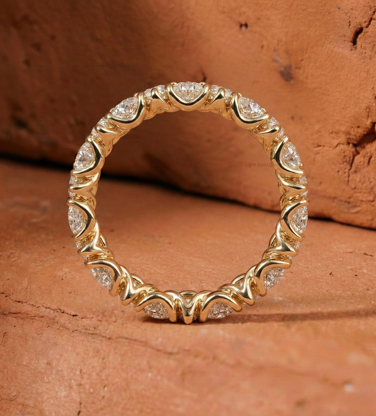 Unique Lab-Grown Diamond Eternity Band