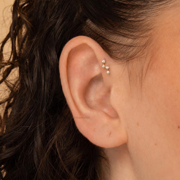 Zig Zag Lab Grown Diamond Ear Climbers
