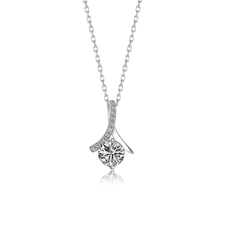 Pear Cut Diamond Ring in Necklace