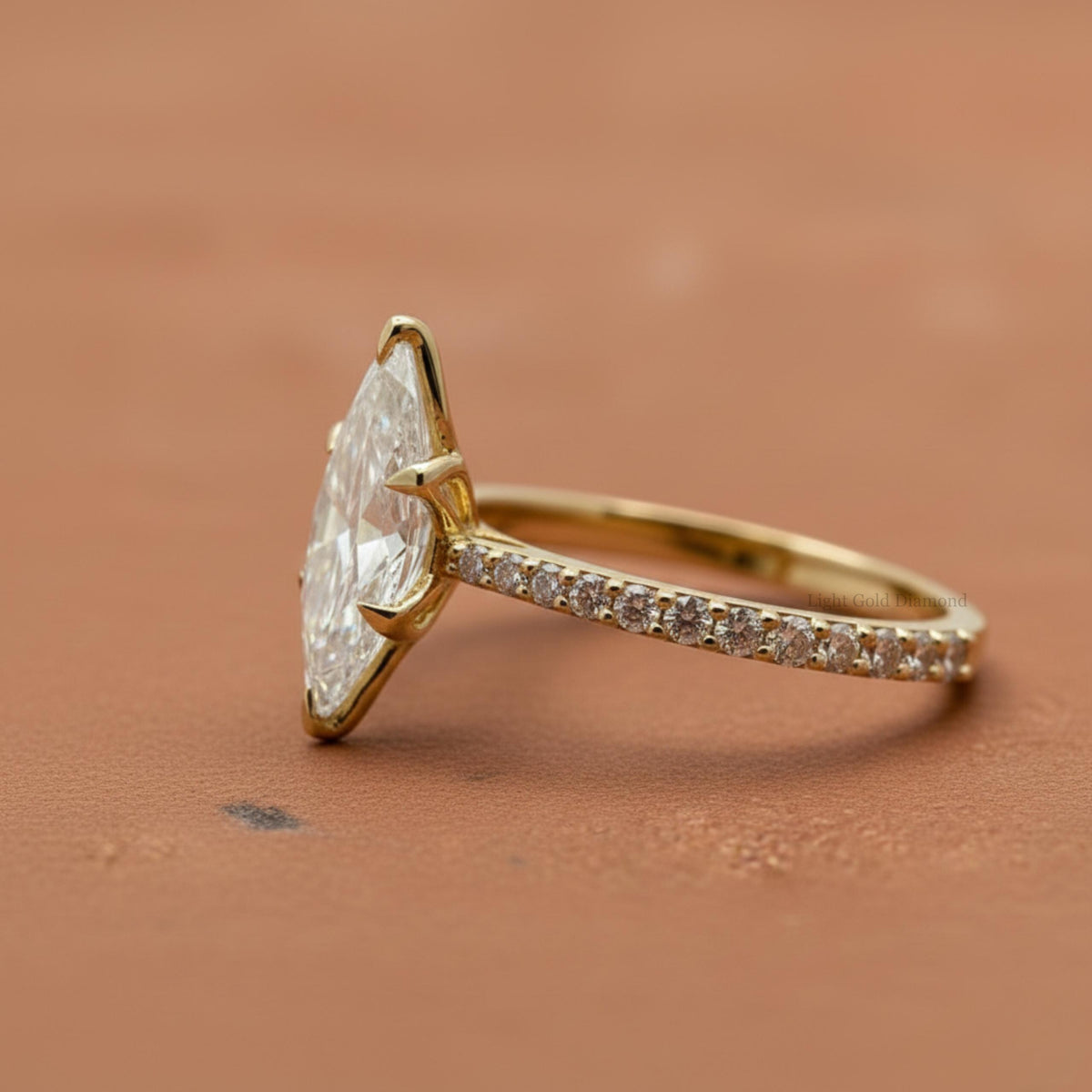 Lab Grown Marquise Diamond Ring