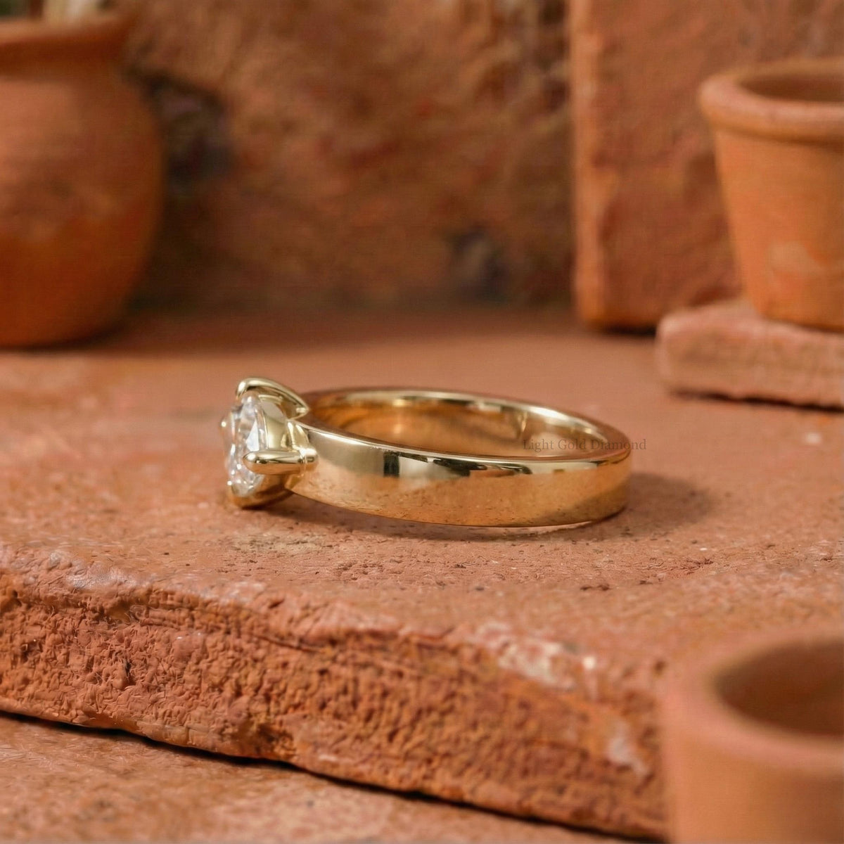 Marquise Cut lab Grown Diamond Solitaire Ring For Her