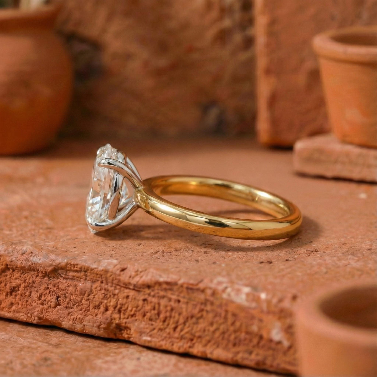 Oval Cut Lab-Grown Diamond Engagement Ring