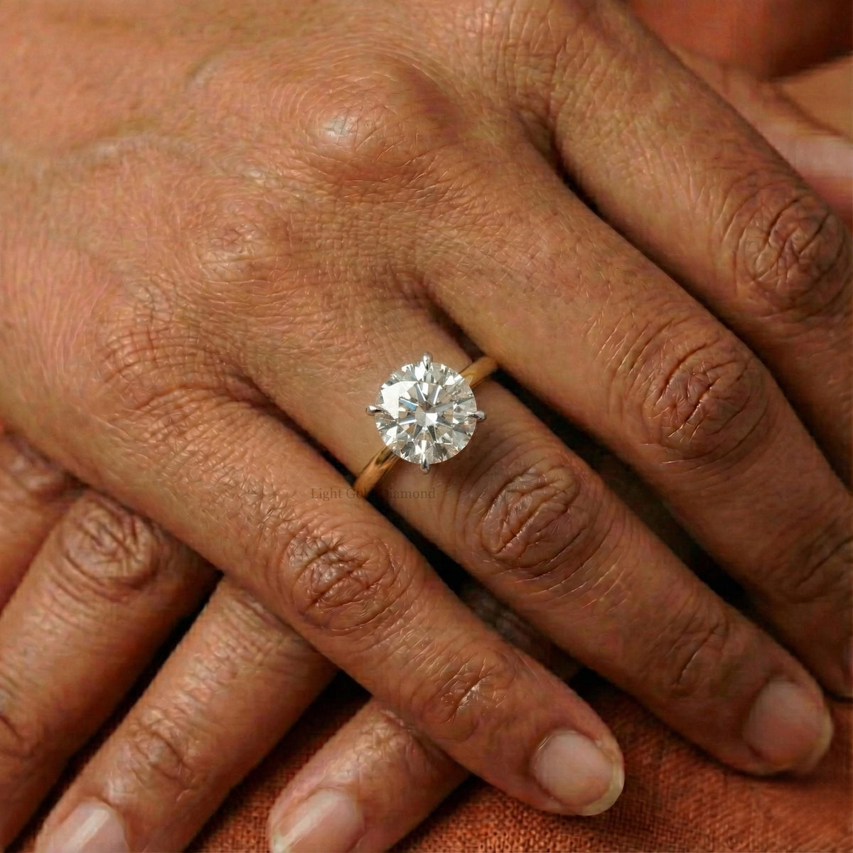Round Cut Lab-Grown Diamond Solitaire Ring