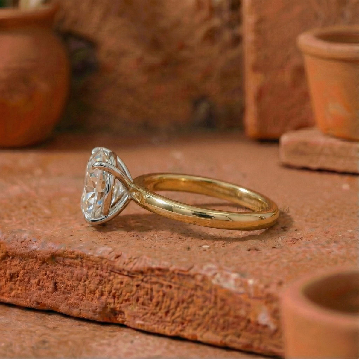 Round Cut Lab-Grown Diamond Solitaire Ring
