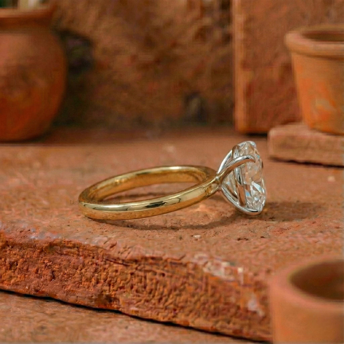 Round Cut Lab-Grown Diamond Solitaire Ring