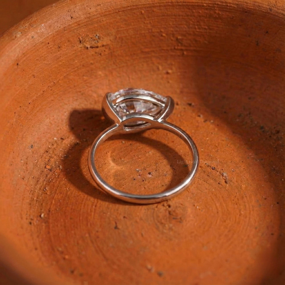 Pear Cut Lab Grown Diamond Ring
