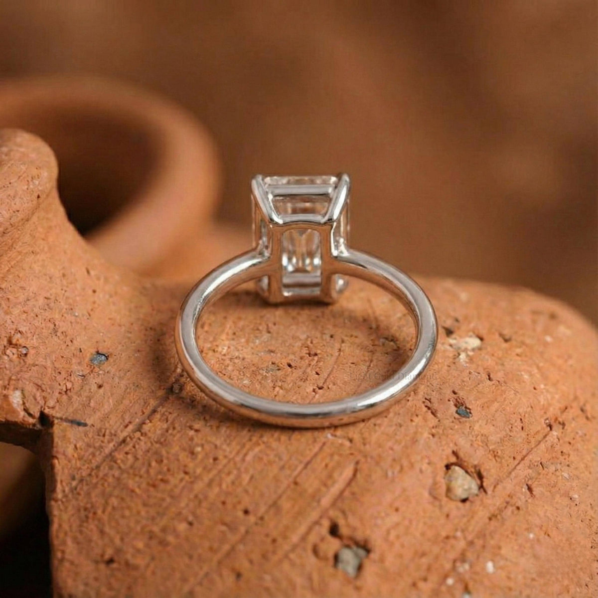 Radiant Cut Lab Grown Diamond Engagement Ring