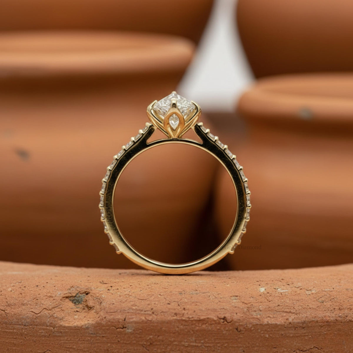 Lab Grown Marquise Diamond Ring