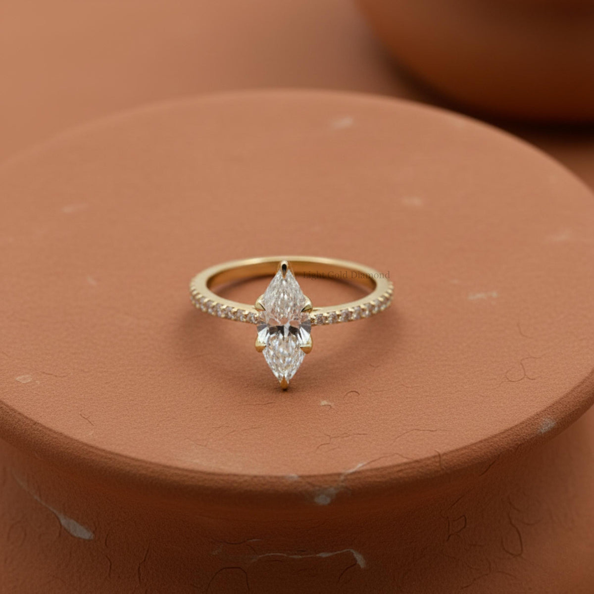 Lab Grown Marquise Diamond Ring
