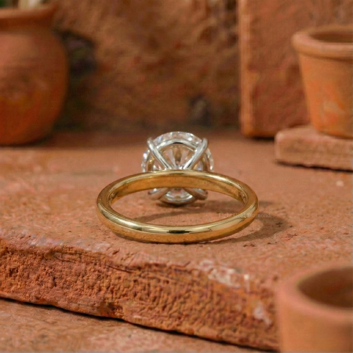 Round Cut Lab-Grown Diamond Solitaire Ring