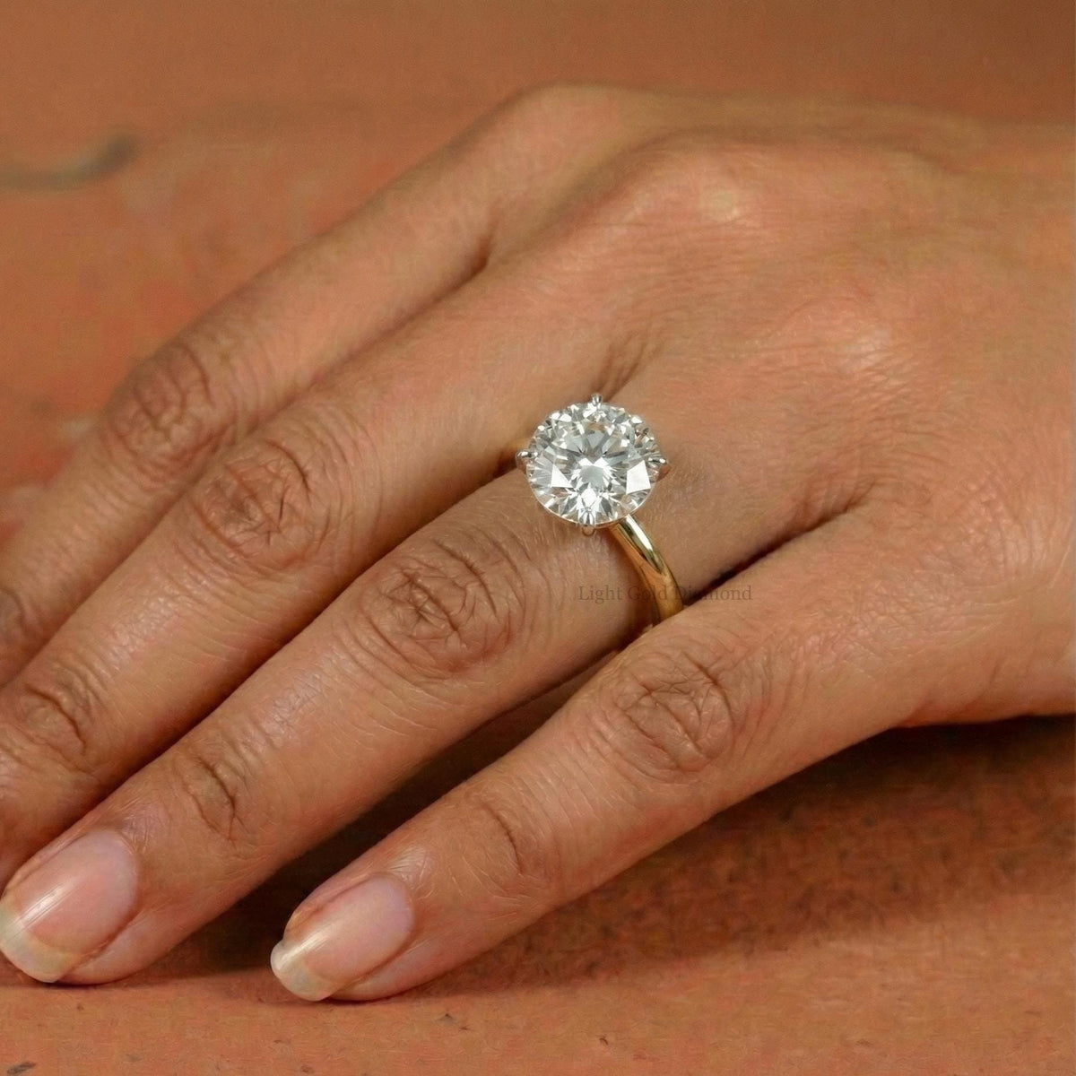 Round Cut Lab-Grown Diamond Solitaire Ring