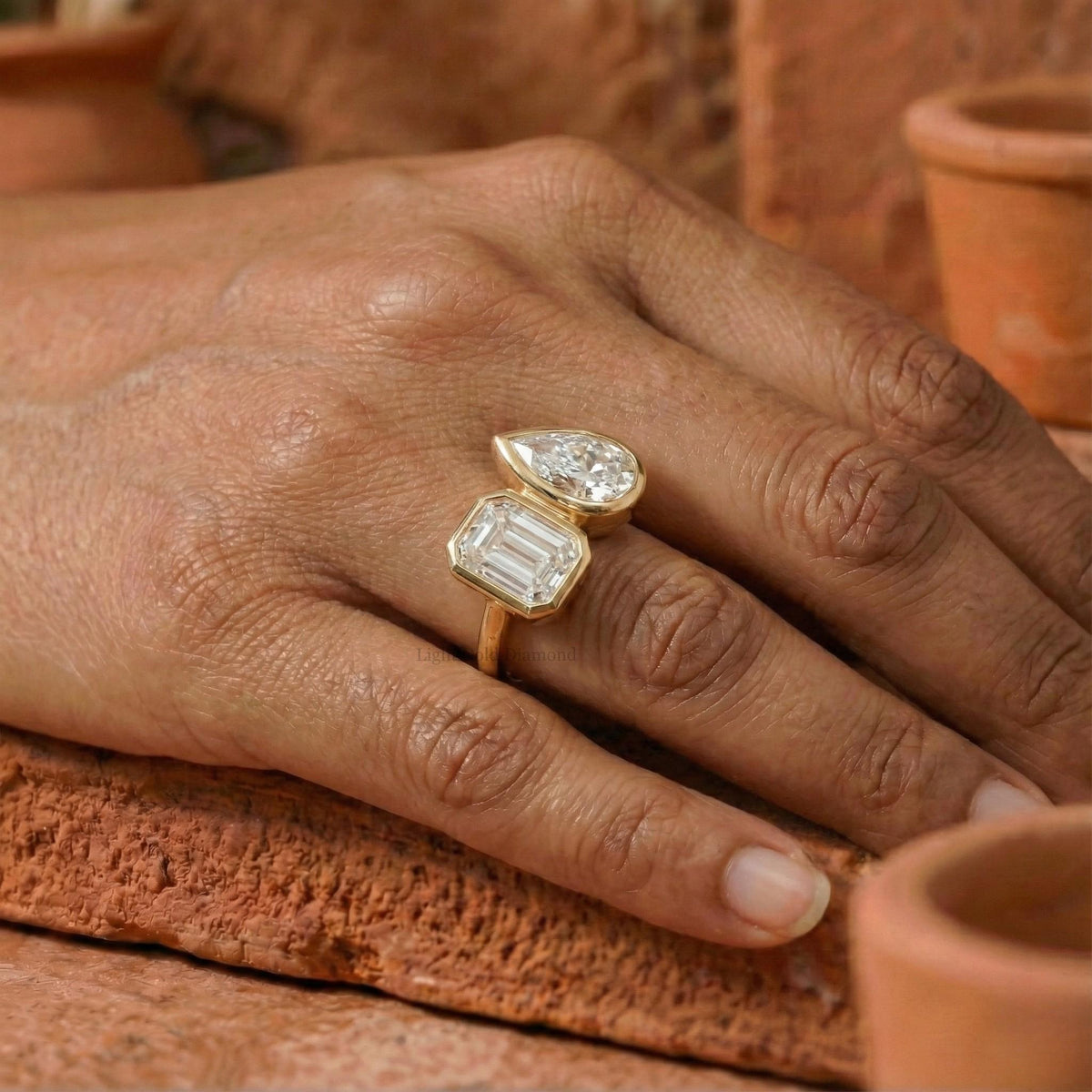 Lab Grown Diamond Toi Et Moi Ring