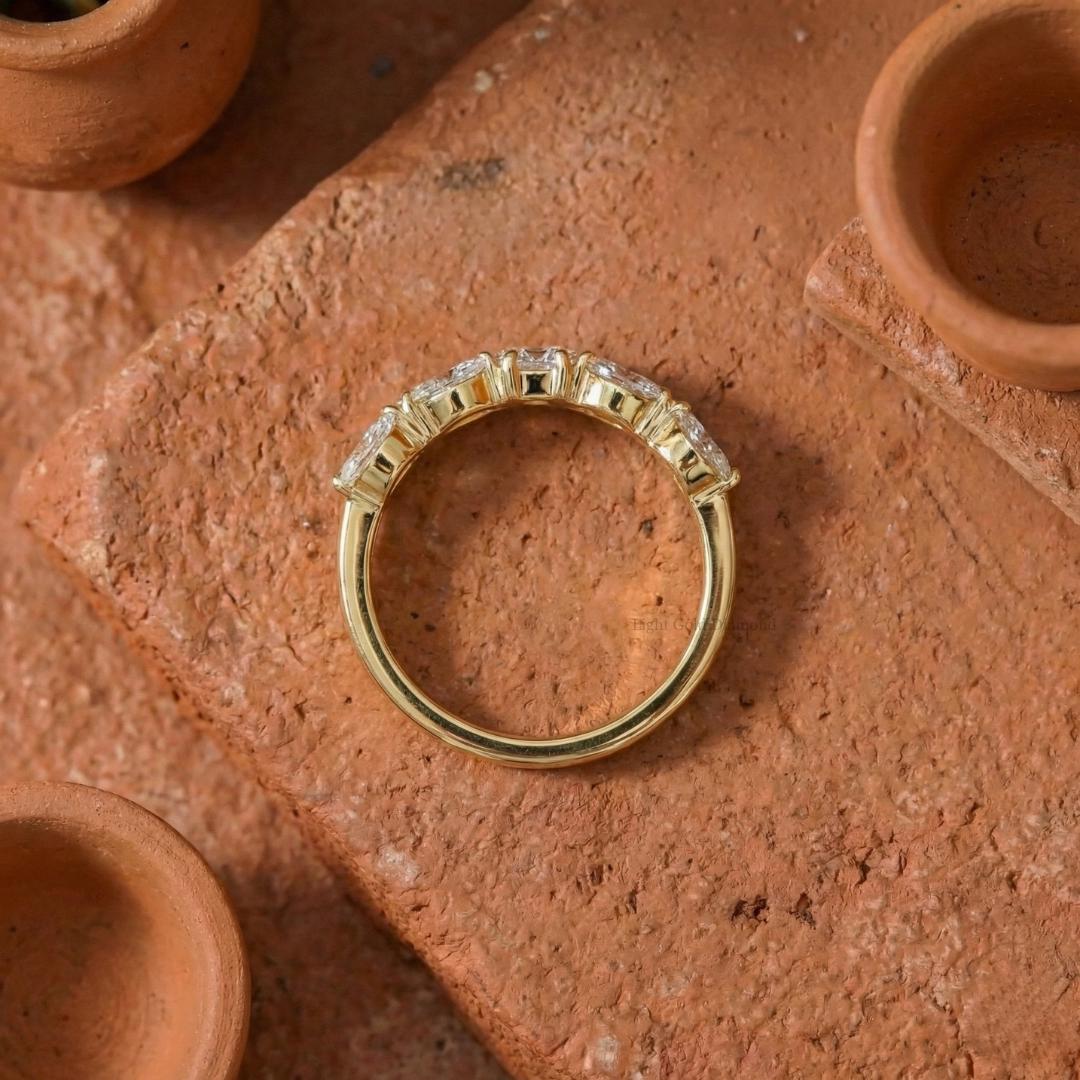 Marquise & Princess Cut Lab Grown Diamond Wedding Band